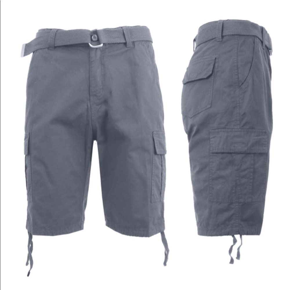 6-Pocket Cargo Shorts (Dark Grey)